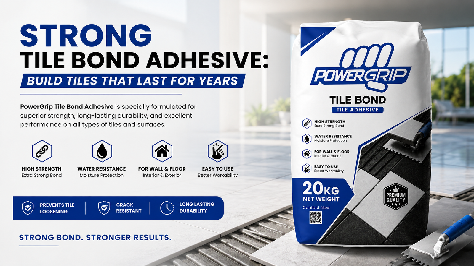 Strong Tile Bond Adhesive