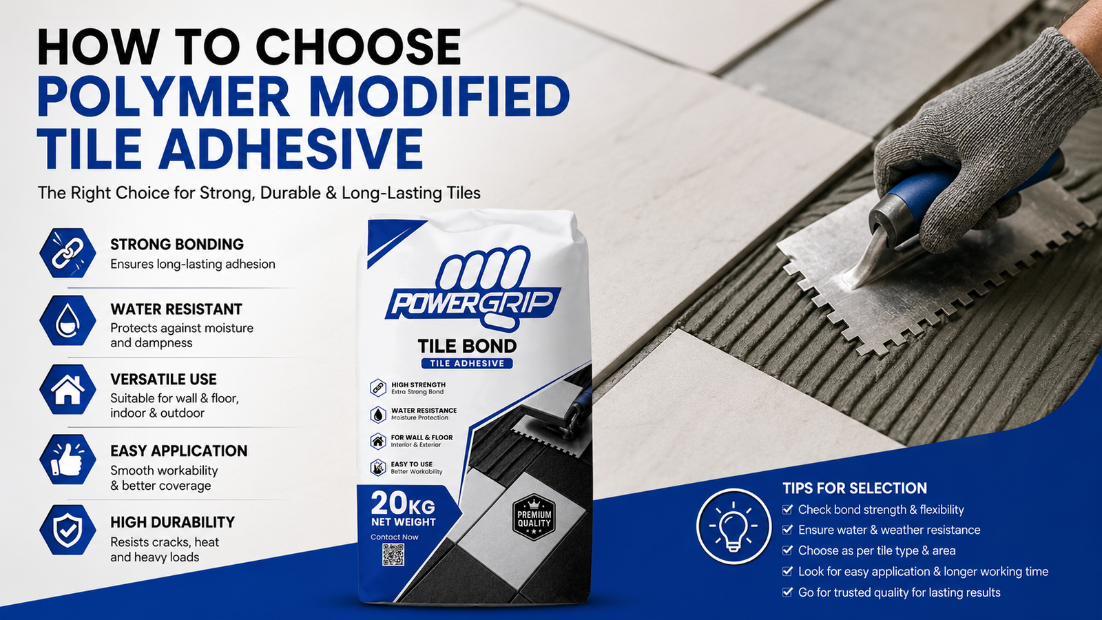 Polymer Modified Tile Adhesive